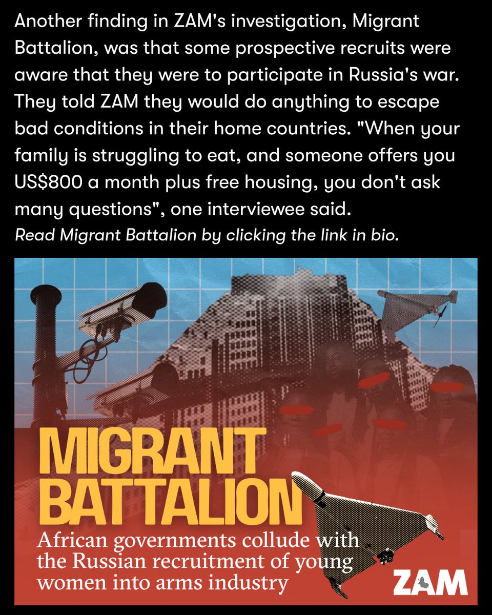 zammagazine's tweet photo. Yesterday, the BBC (UK) and the NOS (NL) reported that Kenyan police had arrested a man for recruiting Kenyans for the Russian army. The reports confirm ZAM's investigation 'Migrant battalion', from mid 2025:  https://t.co/KpSoKeezEH
https://t.co/9MZpQ8fIhy. https://t.co/49ESWNOEDt