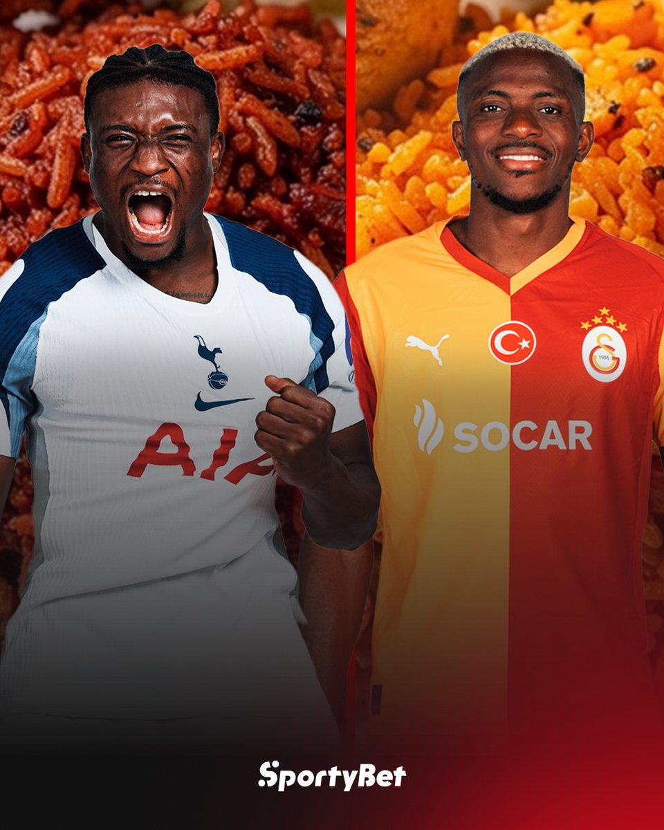 sportybetgh's tweet photo. We could see our Starboy, Mohammed Kudus, lock horns with either Ademola Lookman or Victor Osimhen in the Round of 16.
Who cooks better on the big stage: Ghana or Naija? 🍲🔥 👀
#JollofDerby #MohammedKudus #Osimhen #Lookman #UCLDraw #SportyForEverybody https://t.co/XKVCII5yrc