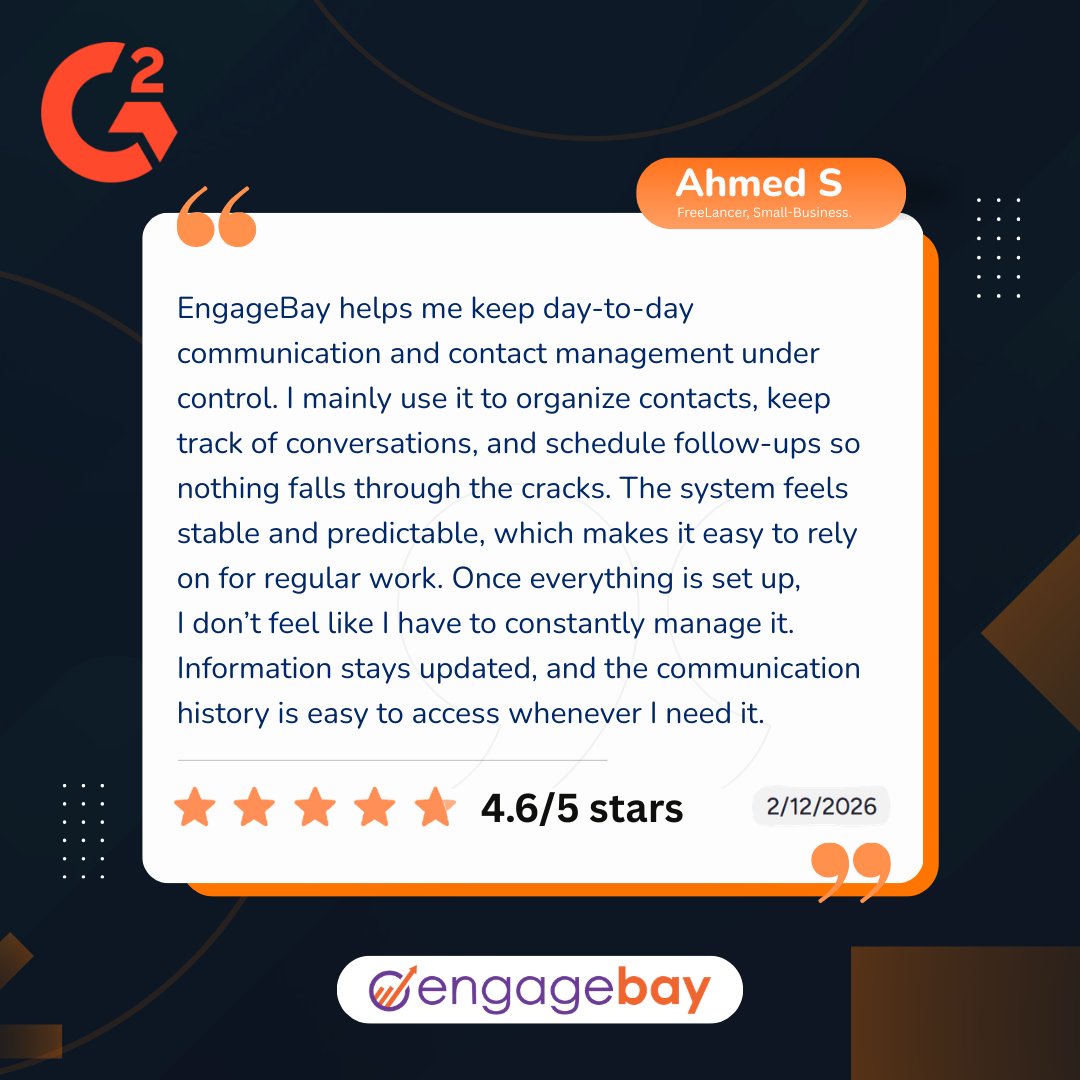 EngageBay tweet media