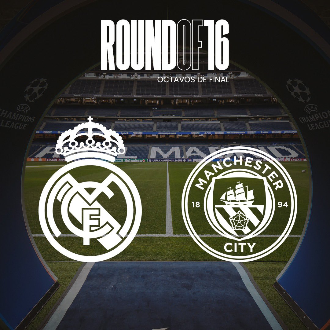 RMadrid_actu's tweet photo. 🚨| 𝐎𝐅𝐅𝐈𝐂𝐈𝐄𝐋: REAL MADRID 🆚 MANCITY en 1/8eme de finale de Champions League. ✅⚔️

👀 Êtes-vous optimistes ?? ⤵️ https://t.co/ZYOIyEs85h
