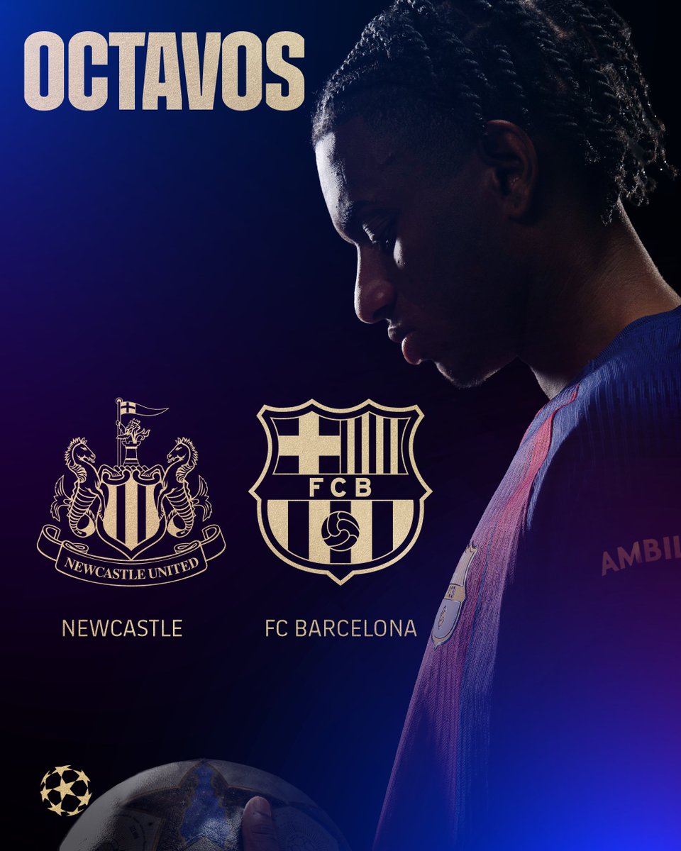 Nuestro rival en octavos:  𝐍𝐄𝐖𝐂𝐀𝐒𝐓𝐋𝐄 - 𝐁𝐀𝐑𝐂̧𝐀 ⚔️

#UCLDraw