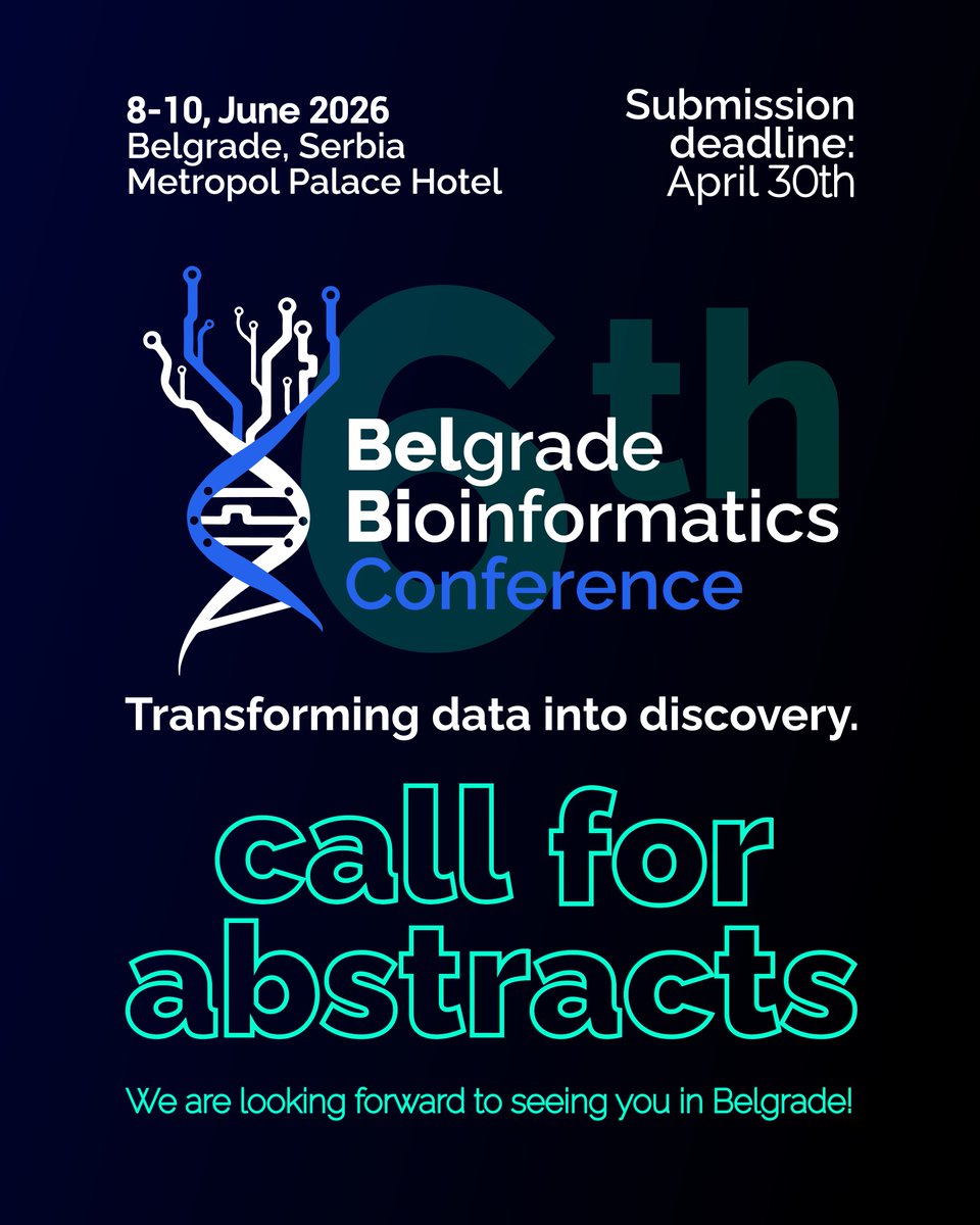 Belgrade Bioinformatics Conference 2024 tweet media