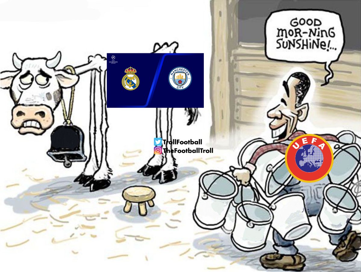 TrollFootball's tweet image. UEFA's cash cow