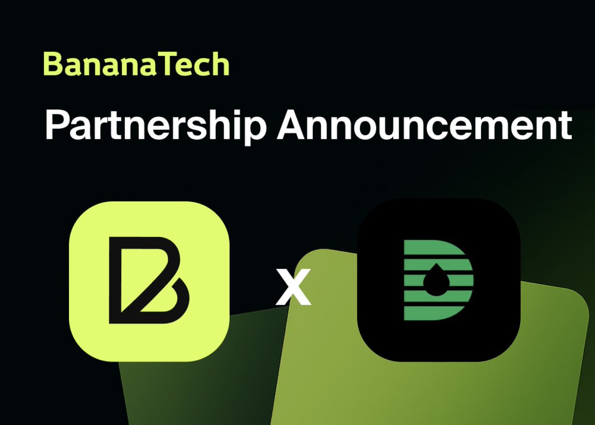 📢 Partnership Announcement

We’re proud to unveil a collaboration between <a href="/BananaTech_Main/">BananaTech</a> and <a href="/DDEX__Official/">DDEX - Decentralized Perpetual Exchange</a> 🚀

🍌 BananaTech delivers powerful crypto card infrastructure — bridging digital assets with real-world payments.

📊 DDEX is advancing decentralized trading,