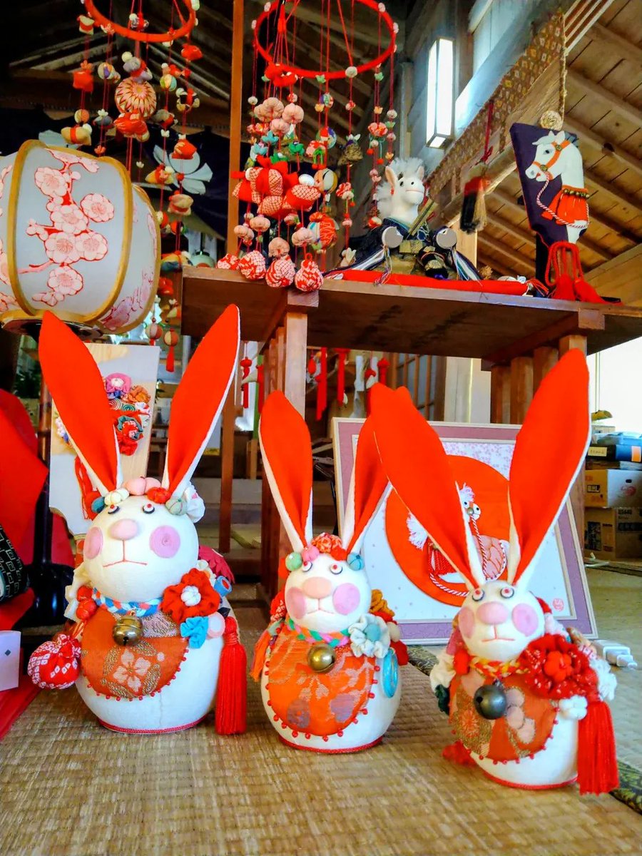 ▽NHKで紹介「ウサギちゃんのお雛様」 本日夕方に放送された #NHK