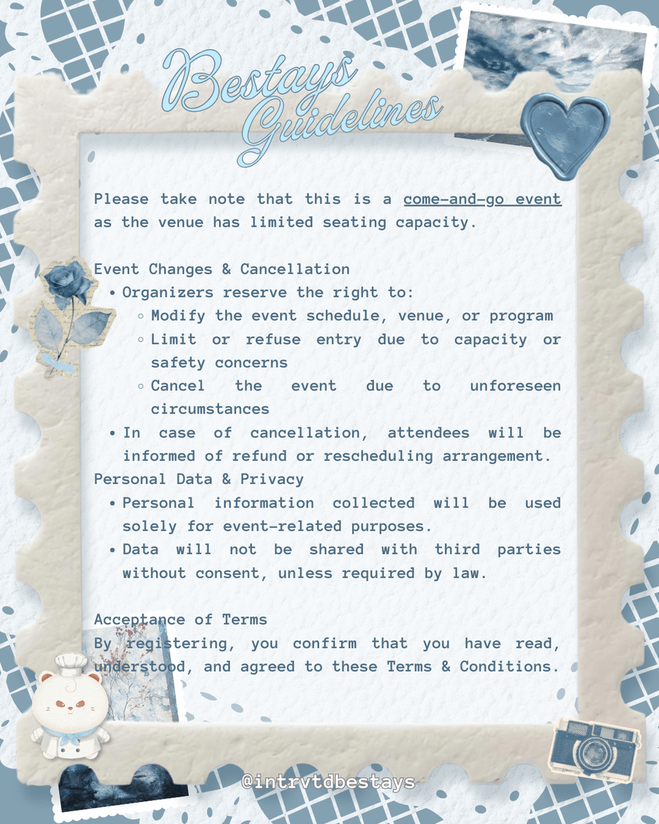 BeStays Guidelines for Hyunjin Cupsleeve Event

Pre-reg opens tomorrow night at 8 pm

#ForHwangHyunjin
#IntrovertedBestays
