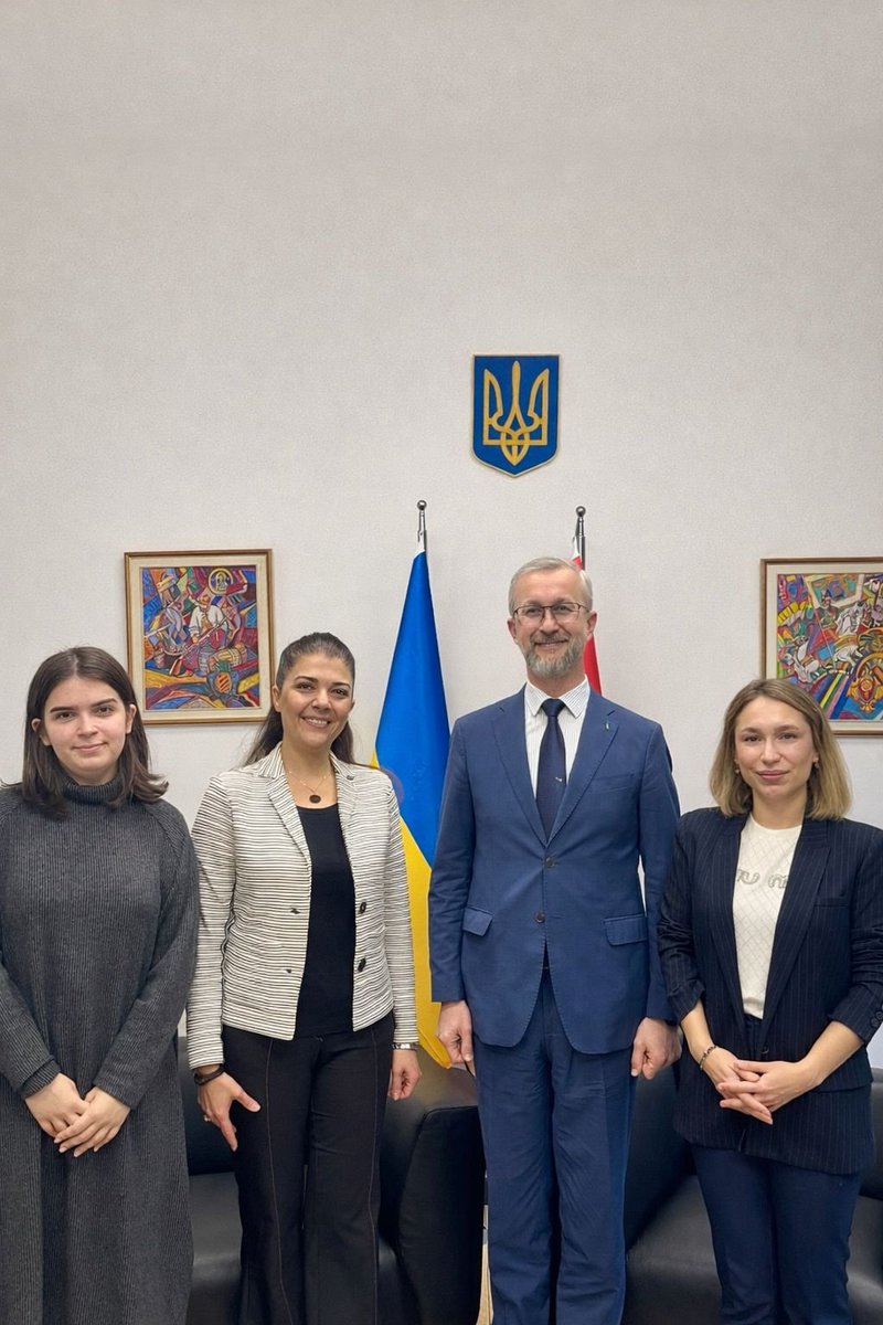 losev_en's tweet photo. We had the pleasure of visiting H.E. Naryman Dzhelialov, Ambassador of Ukraine to Ankara, and Yaraslava Yaremenko at their office where we exchanged views on LÖSEV’s work in the fight against childhood leukemia.

We sincerely thank them for their kind hospitality. 🇺🇦🤝 @UKRinTR https://t.co/4quiweUNe5