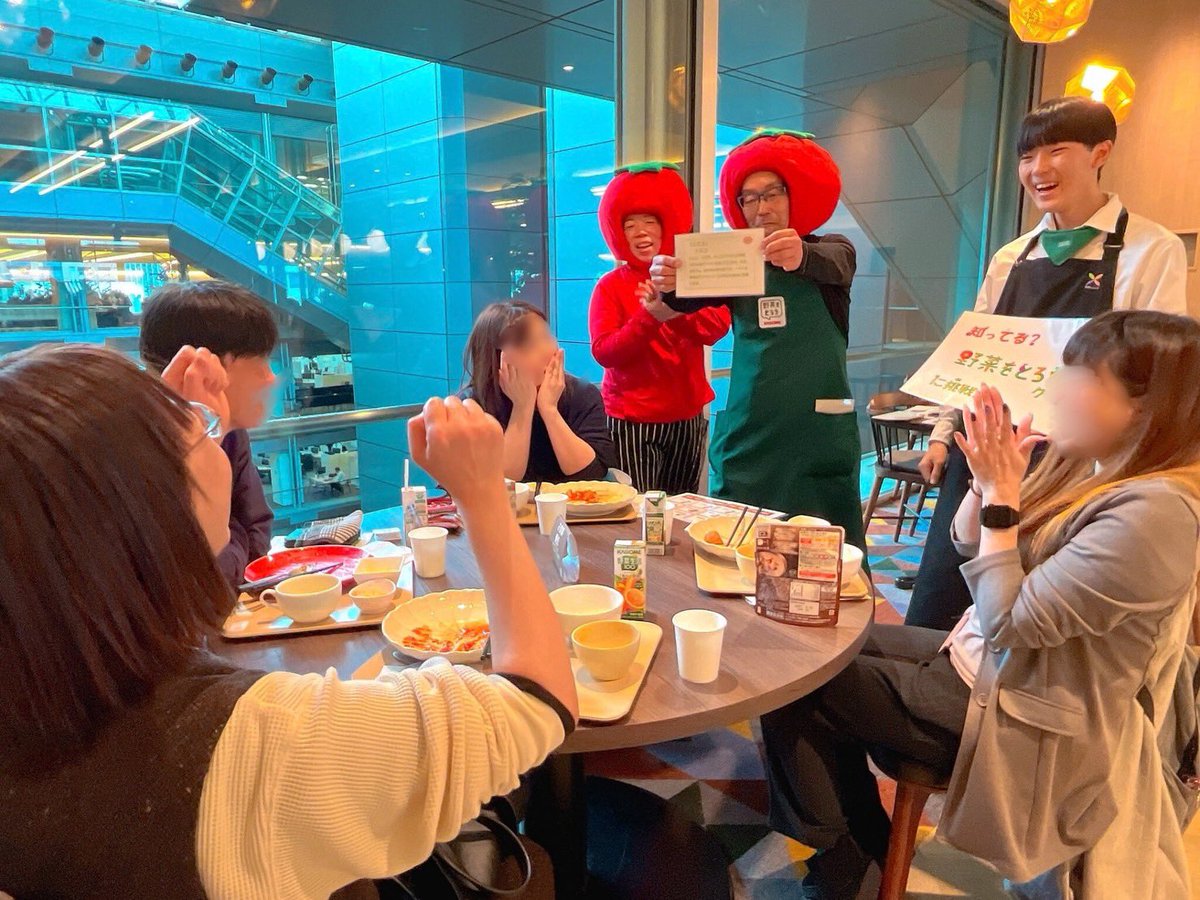 今日はNEC本社食堂にて「#野菜をとろう」イベントを開催し、1日あたり