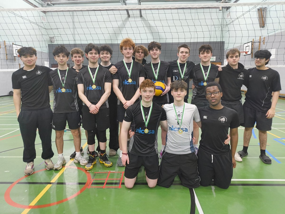 ccbvolleyball's tweet photo. Double winners! 
@campbellcollege U18 Schools Cup Champions 2025/26 https://t.co/rR2yg2S2NI