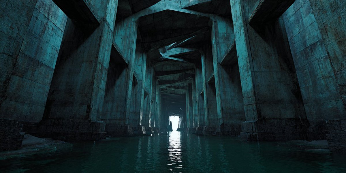 ホラー系背景素材配布中
巨大なコンクリート柱に囲まれた水路の背景素材を配布します。
反響する足音、揺れない水面、重く沈んだ空気──
リミナルスペース・地下施設・ダーク系の画像をお探しの方へ
商用利用・加工OKです