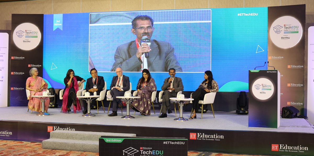 nvcorrea67's tweet photo. It was a privilege to participate in the Economic Times Education TechEDU India Summit 2026 at NESCO, Mumbai, and contribute to the panel discussion on: “Raising AI-Aware Students: Where Do Schools Draw the Ethical Line?” https://t.co/h8kmsEMIrq