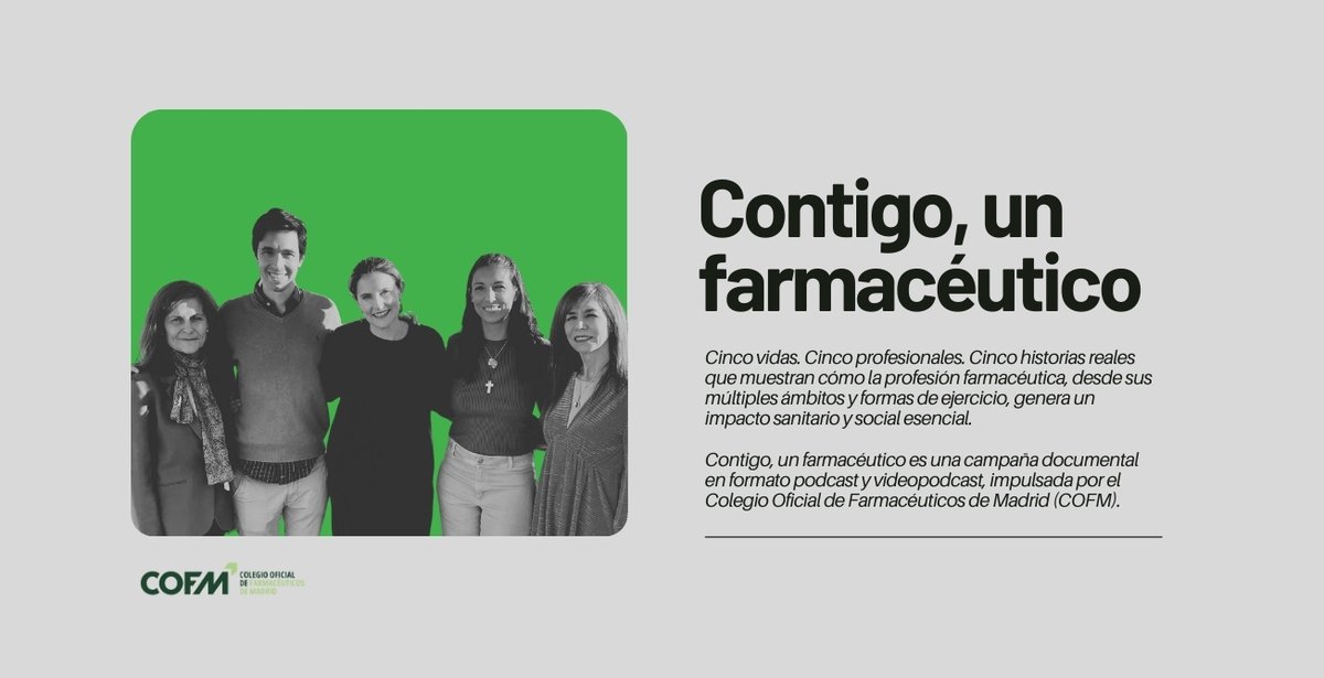 NOTICIA | El <a href="/COFMadrid/">COF Madrid</a> ha lanzado la serie documental “Contigo, un farmacéutico”, que muestra el lado humano y diverso de esta profesión y su impacto en la vida de las personas.

Colabora <a href="/Farmaceuticos_/">Consejo General Colegios Farmacéuticos</a>

#munideporte #campaña #deporte #farmaceuticos

acortar.link/5p1BLQ