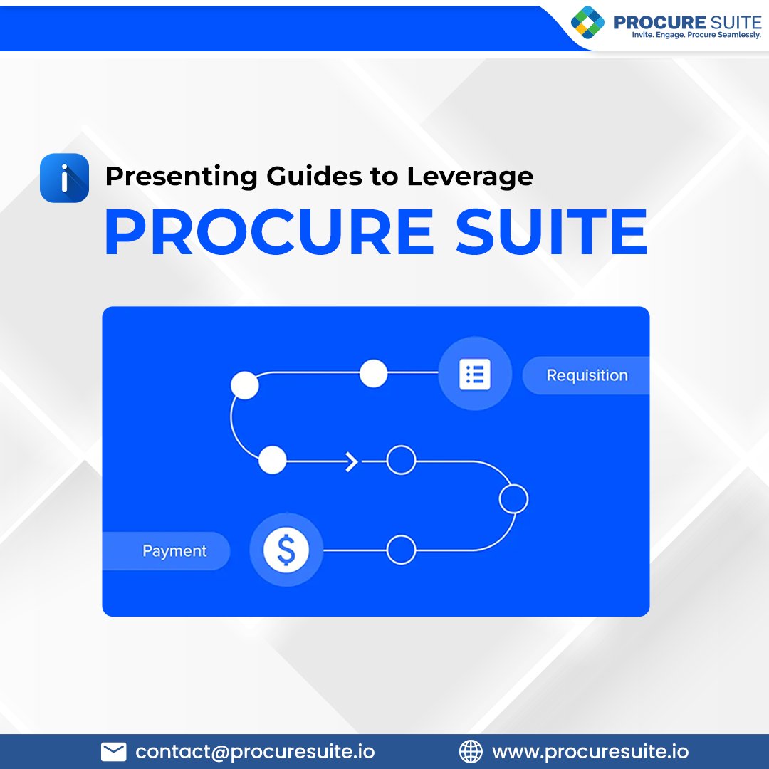 ProcureSuiteHQ's tweet photo. From payment to requisition, #ProcureSuite can handle every activity seamlessly. 

Here’s your complete #guide to leveraging the powerful features of Procure Suite and streamlining your #procurementprocess. 

📞 Contact us today to learn more about how Procure Suite works. https://t.co/xzlrUMmixh