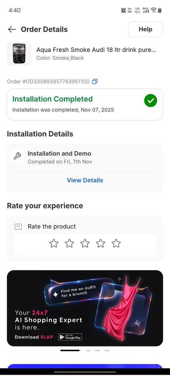 sakil9798's tweet image. Still no resolution from @flipkartsupport! ❌
RO Purifier (Order: OD335893957763951100) failed 2x in weeks. Paid ₹300 for repair 7 days ago, broken again! Technician keeps saying "tomorrow."
I shouldn't pay repeatedly for a defective unit. Fix this now!
@Flipkart #ConsumerHelp