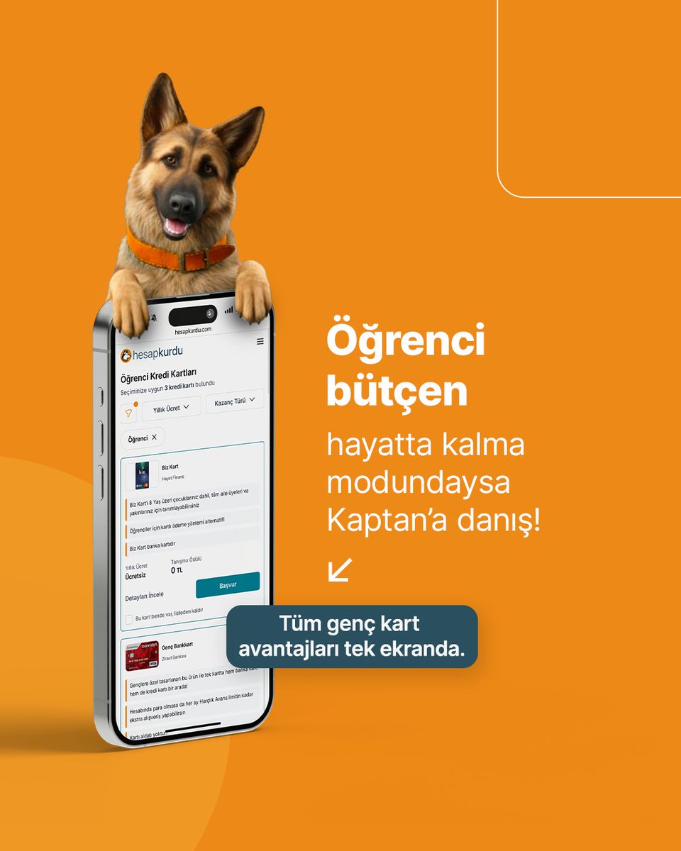 Öğrenci bütçen hayatta kalma modundaysa bütçe dostu taktiklere kulak ver!

Kahve indirimlerinden oyun kodlarına, en çok kazandıran genç kartları tek ekranda topladık. Harçlığını harcarken biriktirmek için Kaptan’ın rehberliğini takip et.

En mantıklı genç kartı bulmak için: