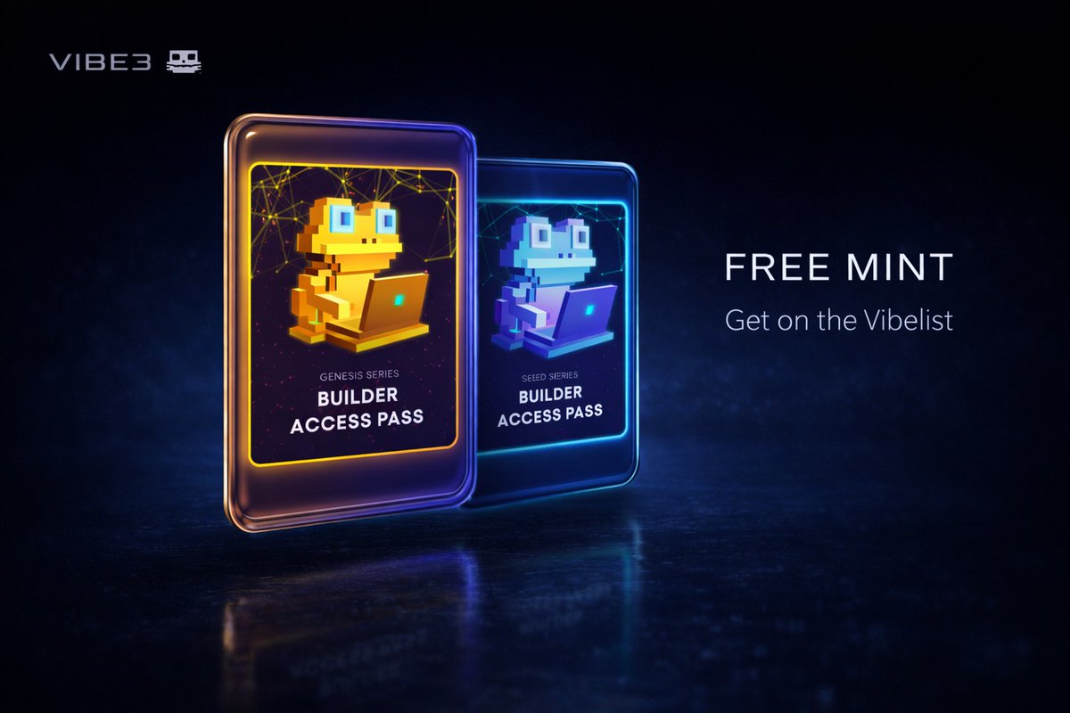 Vibe3 Giveaway 🎟

10 VibeList Mint Spots
📅 2nd March, 2026

Vibe3 is dropping 1,000 Builder Access Passes on <a href="/base/">Base</a>, FREE mint.

I’ve secured 10 guaranteed VibeList spots for early access.

To qualify:
1️⃣ Follow <a href="/Vibe3_coder/">Vibe3</a>
2️⃣ Like &amp; RT their pinned post
3️⃣ Drop your EVM