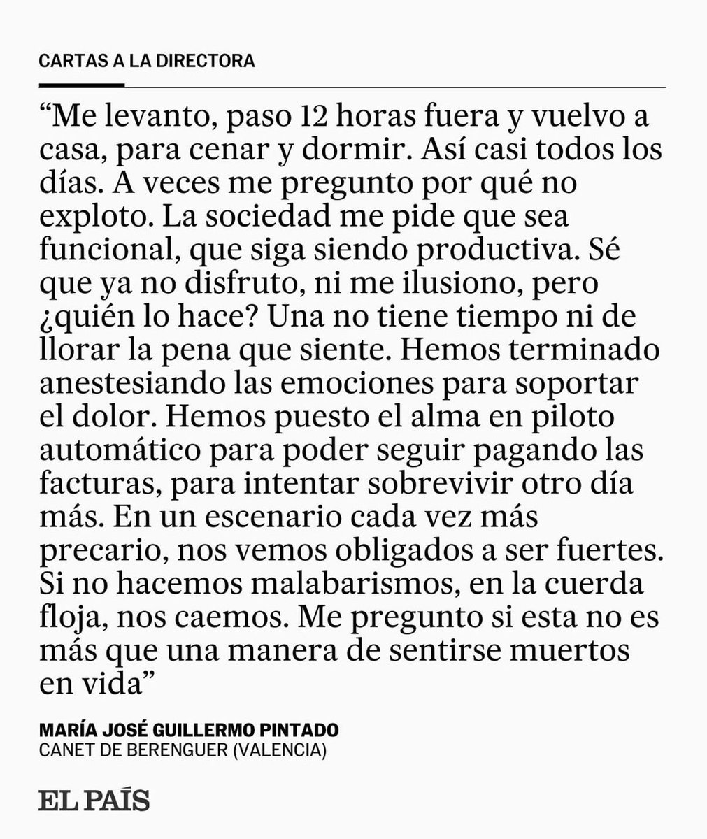 Vamos mirando el celular con la mirada perdida, buscando algo que nos dé alivio.
¿Cuándo empezamos a sobrevivir en lugar de vivir? 🤔
Brutal carta de María José que nos dejó pensando sobre cómo “estamos viviendo.”