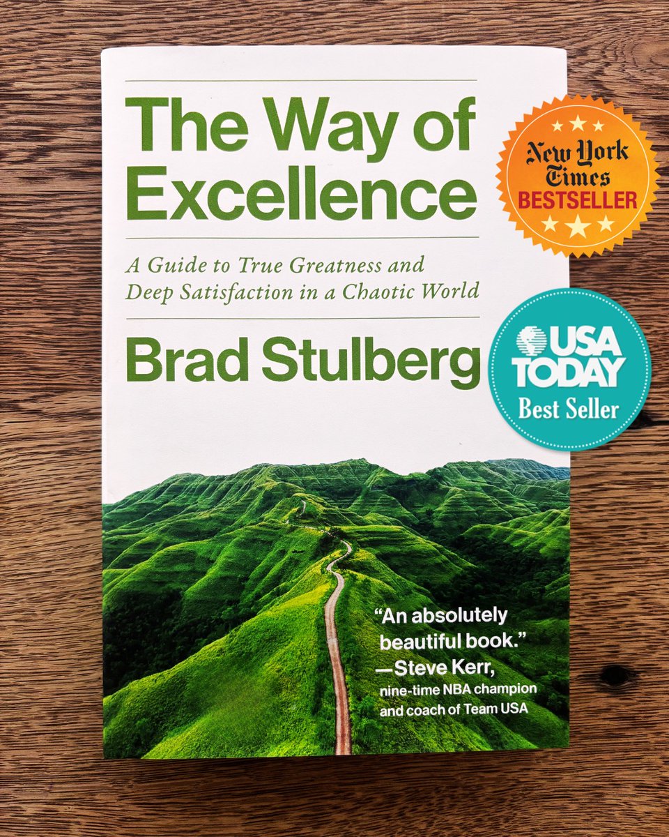 BStulberg's tweet photo. Hi y’all—a little update: "The Way of Excellence" has been out for a month. I just heard from my publisher and the numbers are incredible. So many of you have ordered the book! Thank you. I am beyond grateful.

The mission of the book is to reclaim excellence—not the hustle-culture, gimmicky, optimizer version; but the real thing—and to outline the core habits, mindsets, and practices that help you get there. I wrote the book as an antidote to the numbness, burnout, overwhelm,  alienation, and nonchalance that plague modern society. I'm thrilled how much it's resonating.

If you haven’t yet, get a copy. It's a great investment in yourself. It’s also the best way to support my work, support this page, and to join a growing movement of people who want to reclaim and aspire toward actual excellence in a world that needs it more than ever.