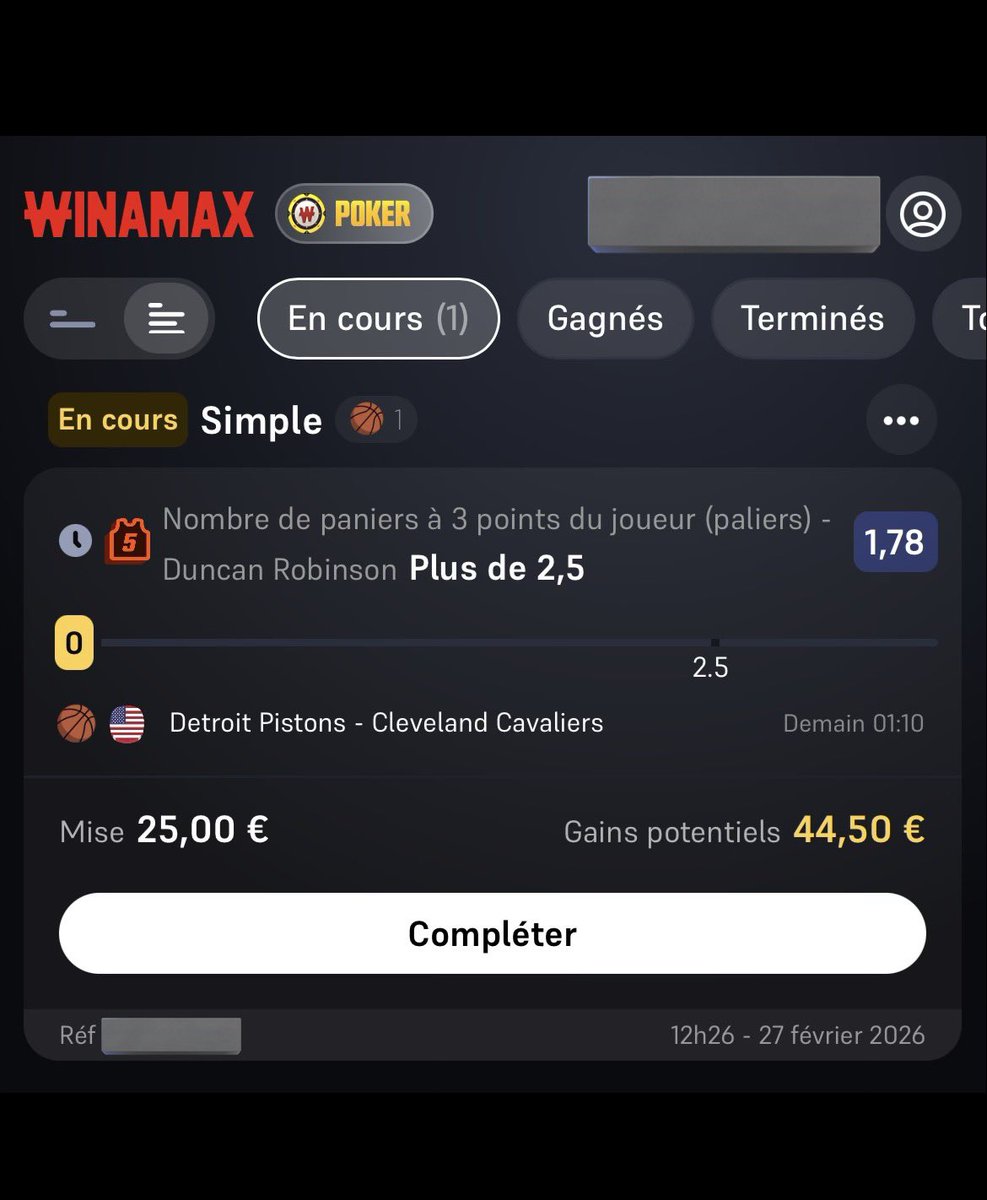 SknurtBetting's tweet photo. 🗓️ 27/02 - #NBA Pick Public :

🎯 D. Robinson +2,5 threes @ 1,78 | 1,25%

« On ne change pas une équipe qui gagne ». 3,4 threes/match à domicile cette saison (22/29). Cleveland 5ème pire défense à 3PT de la ligue.

👉 RT♻️ si tu suis &amp; ❤️ si tu soutiens ! GL 🍀 https://t.co/Hfn8eKTn0F