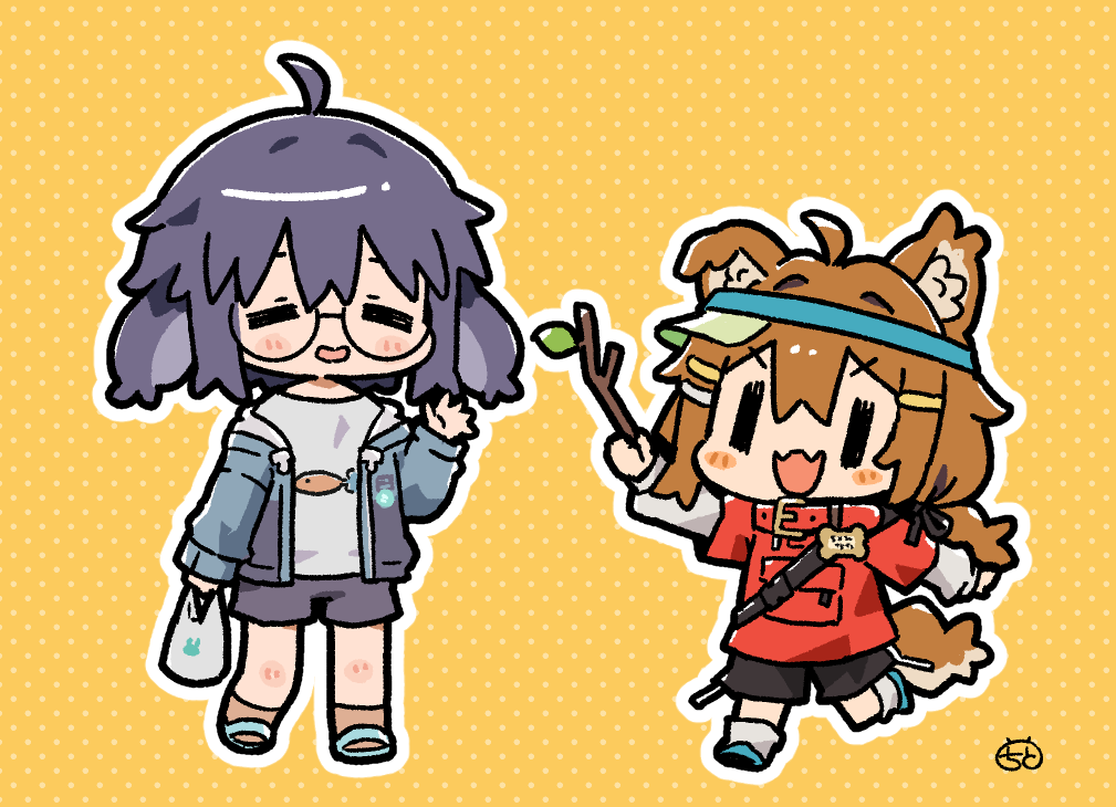 VRCHATのファンアートです。うささきさんとまめひなた