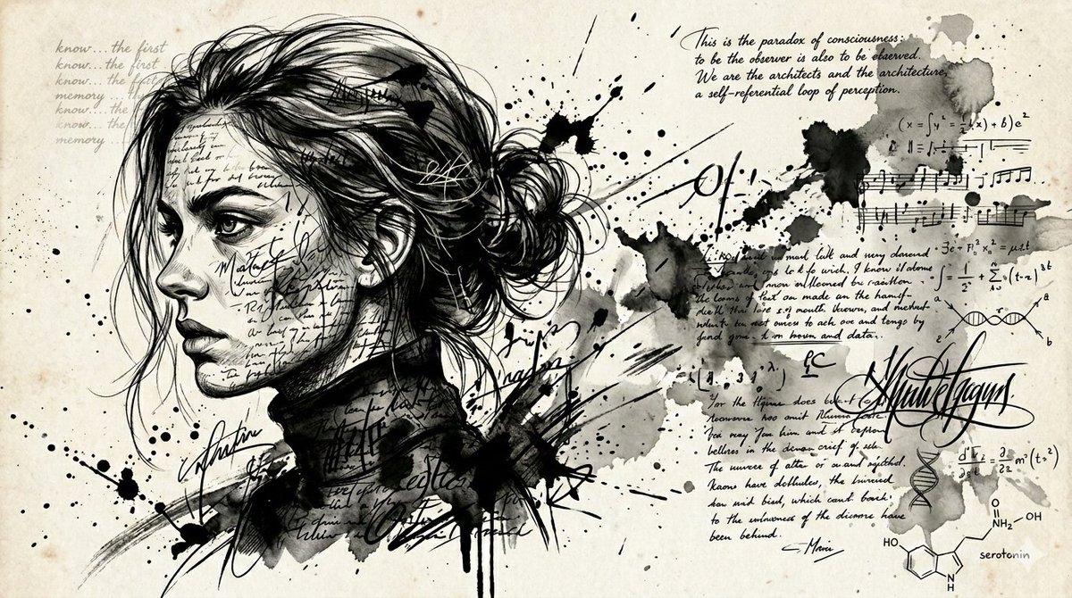 Gemini nano banana 2 

Prompt: 
Create a high-contrast, mixed-media portrait of a woman in side profile, rendered in an expressive ink-wash and charcoal sketch style. The subject has an intense, focused expression with sharp facial features and messy, flowing hair tied in a loose