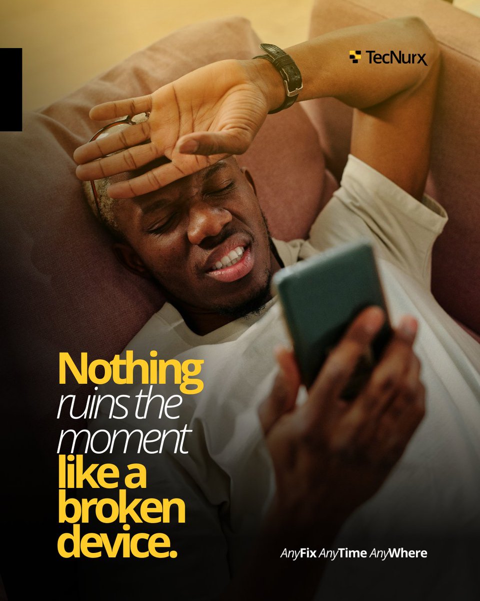 TecNurx's tweet photo. We’ve all been there, the moment your device fails right when you need it most.

We restore performance, speed, and peace of mind so your day can move forward without interruptions.

#TecNurx #AnyFixAnyTimeAnyWhere #DeviceCare https://t.co/9H5w7Enfqd