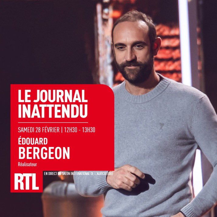 Stephbou08's tweet image. Demain sur @RTLFrance #LeJournalInattendu spécial en direct du @Salondelagri avec #EdouardBergeon avant la sortie de son film #Rural