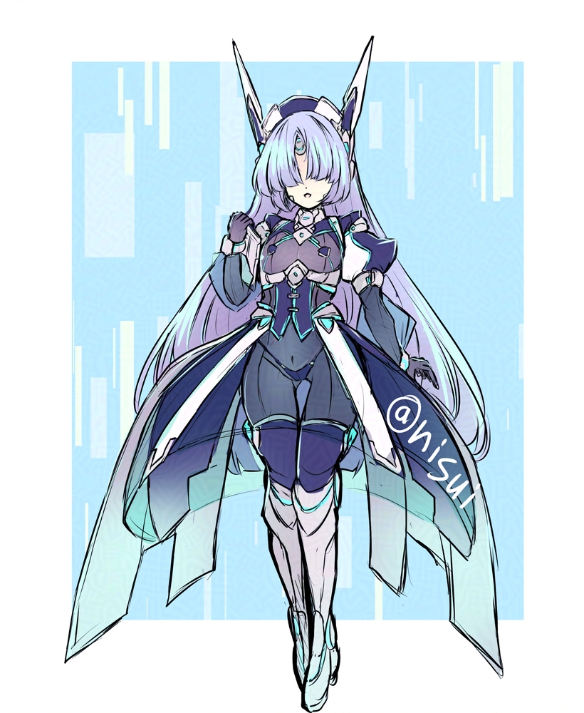 メカクレメイドロボ娘 