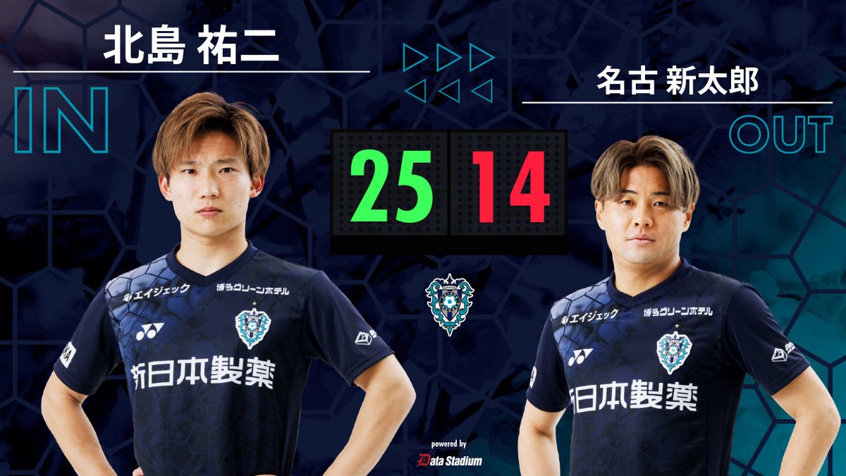 北島祐二#アビスパ福岡アカデミー2018卒#アビスパ福岡 No.25 惜しくも