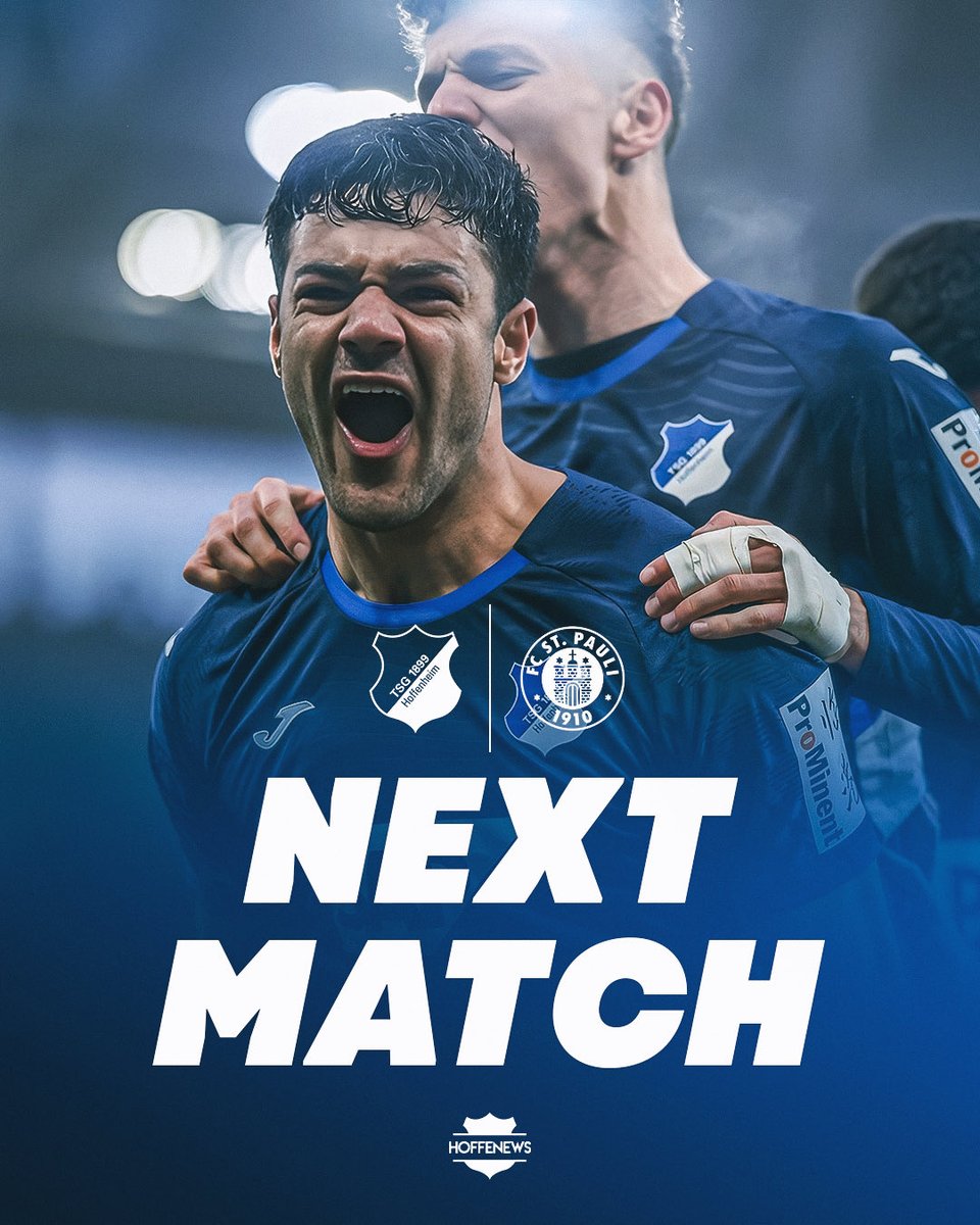 hoffenews's tweet photo. 🗞️ 𝗨𝗻𝘀𝗲𝗿𝗲 𝗩𝗼𝗿𝘀𝗰𝗵𝗮𝘂 𝗮𝘂𝗳 #TSGFCSP

⚽️ Bundesliga 24. Spieltag
🕞 Sa. 15:30 Uhr
🏟️ PreZero Arena

⬇️ (1/9) https://t.co/oo4E7dkNwm