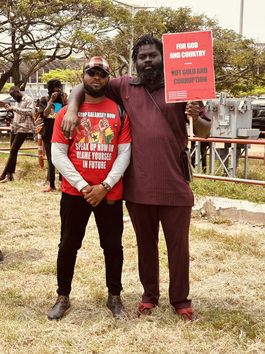 glennsamm's tweet photo. For God and Country. 

#StopGalamseyNow https://t.co/KvJVpYUrdv