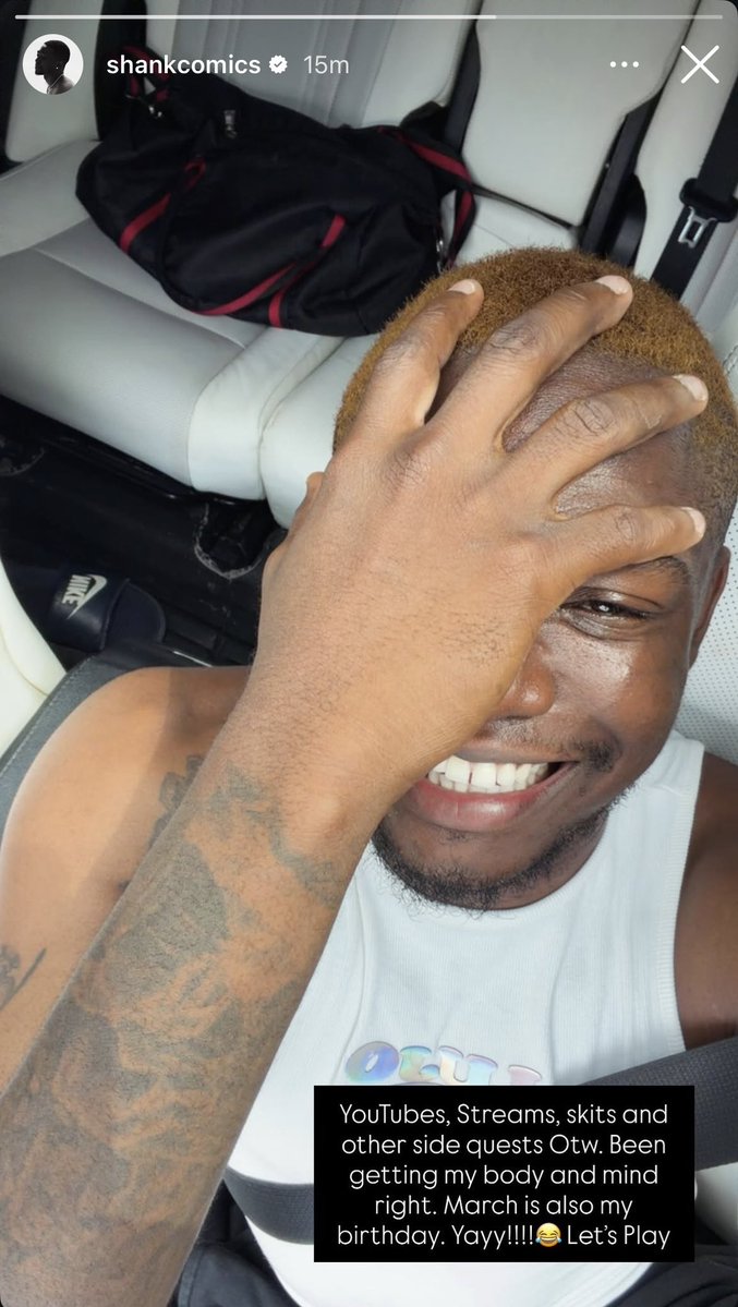 Shank hints at his return to streaming via Instagram 👀🔥