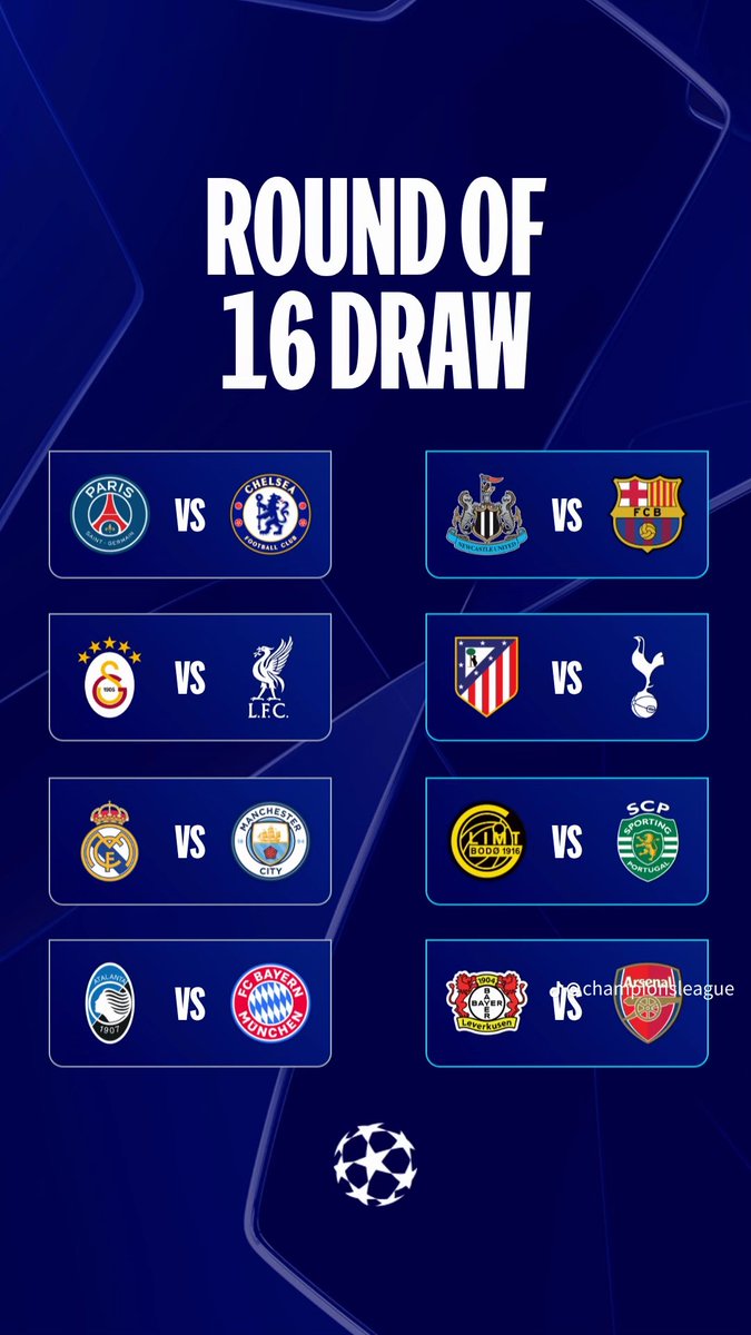 UEFA: Pour le match de huitième de final