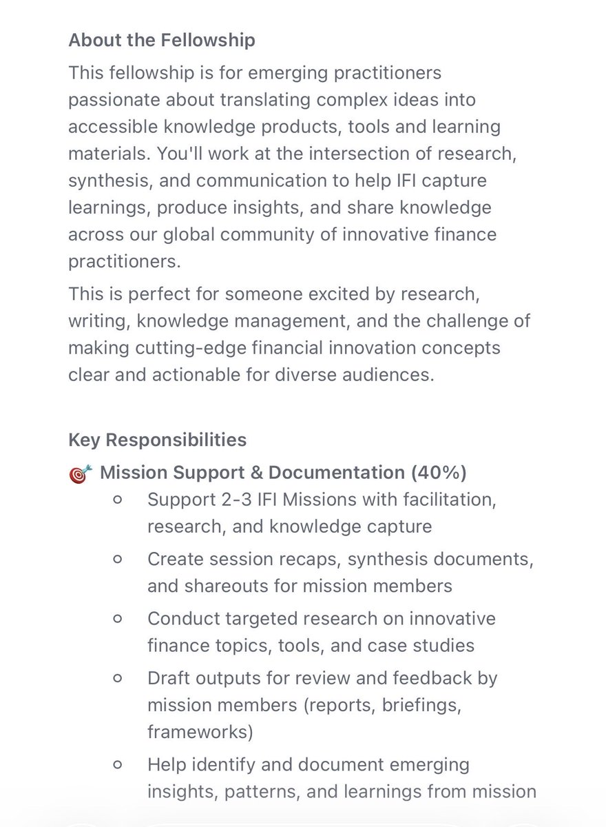 EemanBintSulaym's tweet photo. Paid fellowship with Innovative Finance Institute

Can be remote too.

https://t.co/bn7zaGWBMF

Good luck 🍀 https://t.co/Ql0mVRLdv2