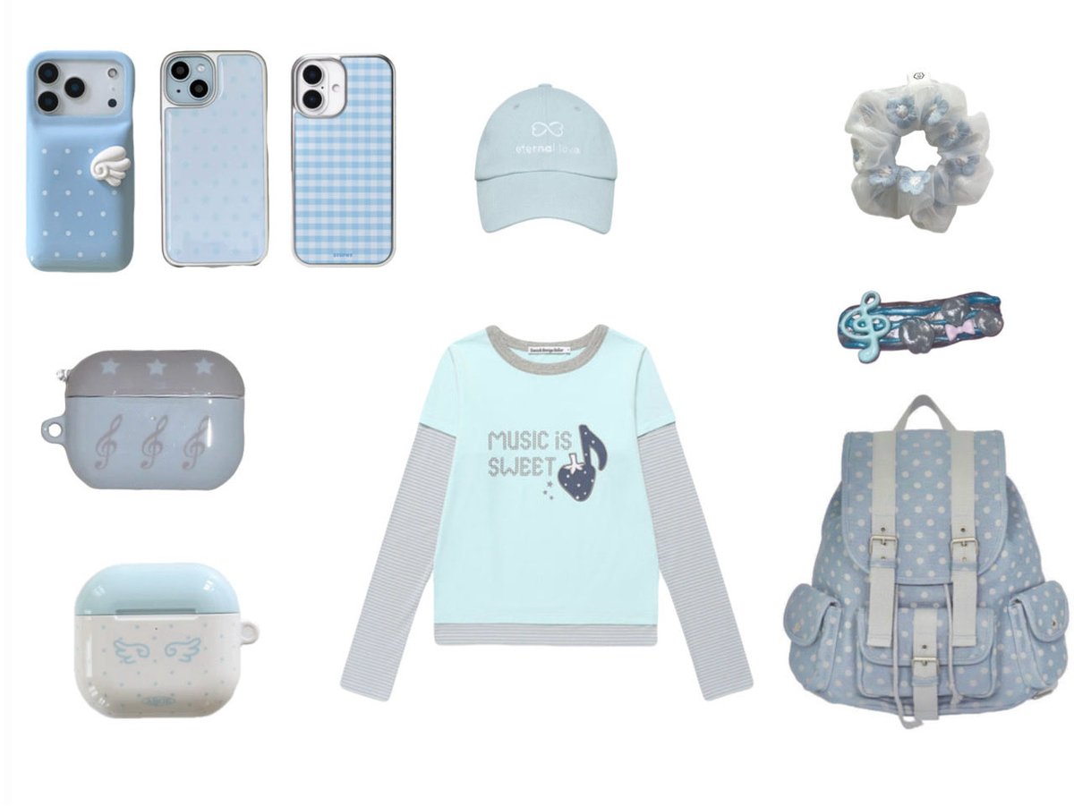 60%で買える水色アイテムが可愛すぎる〜🪽