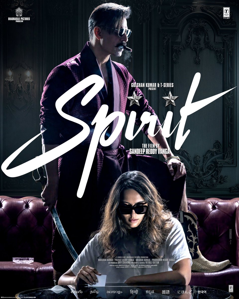 TSeries's tweet photo. And that’s @vivekoberoi from #Spirit 🔥

In Cinemas across the World on March 5th, 2027.

#OneBadHabit
@InSpiritMode
#Prabhas @imvangasandeep @tripti_dimri23 #AishwaryaDesai @rameemusic @sureshsrajan #BhushanKumar @vangapranay #KrishanKumar @ShivChanana @neerajkalyan_24 @VangaPictures @TSeries @tseriessouth @anilandbhanu @WallsAndTrends #DevSharma @sivadow55122