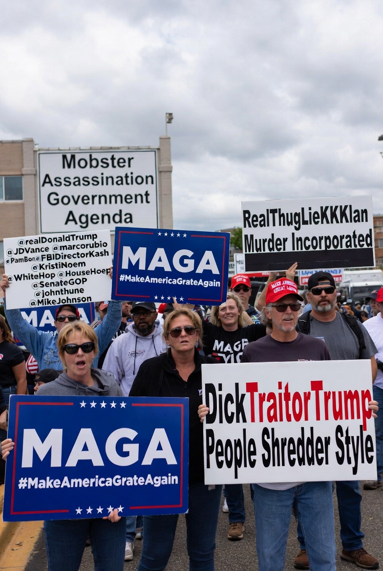 DilanLaths's tweet photo. @JDale_Shoemaker MAGA #MakeAmericaGrateAgain 
DickTraitorTrump People Shredder Style
Mobster Assassination Government Agenda
RealThugLieKKKlan Murder Incorporated
@realDonaldTrump @JDVance @marcorubio
@PamBondi @FBIDirectorKash @KristiNoem
@WhiteHouse @HouseGOP @SenateGOP 
@johnthune @MikeJohnson https://t.co/0vYCXhIXln