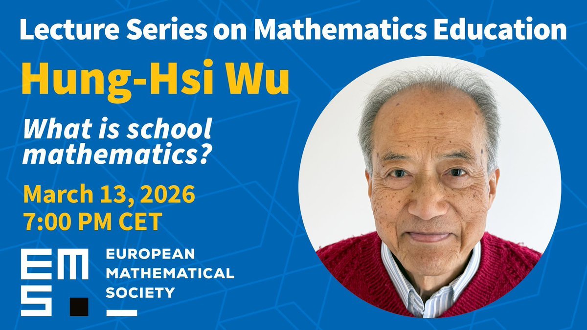 European Mathematical Society tweet media