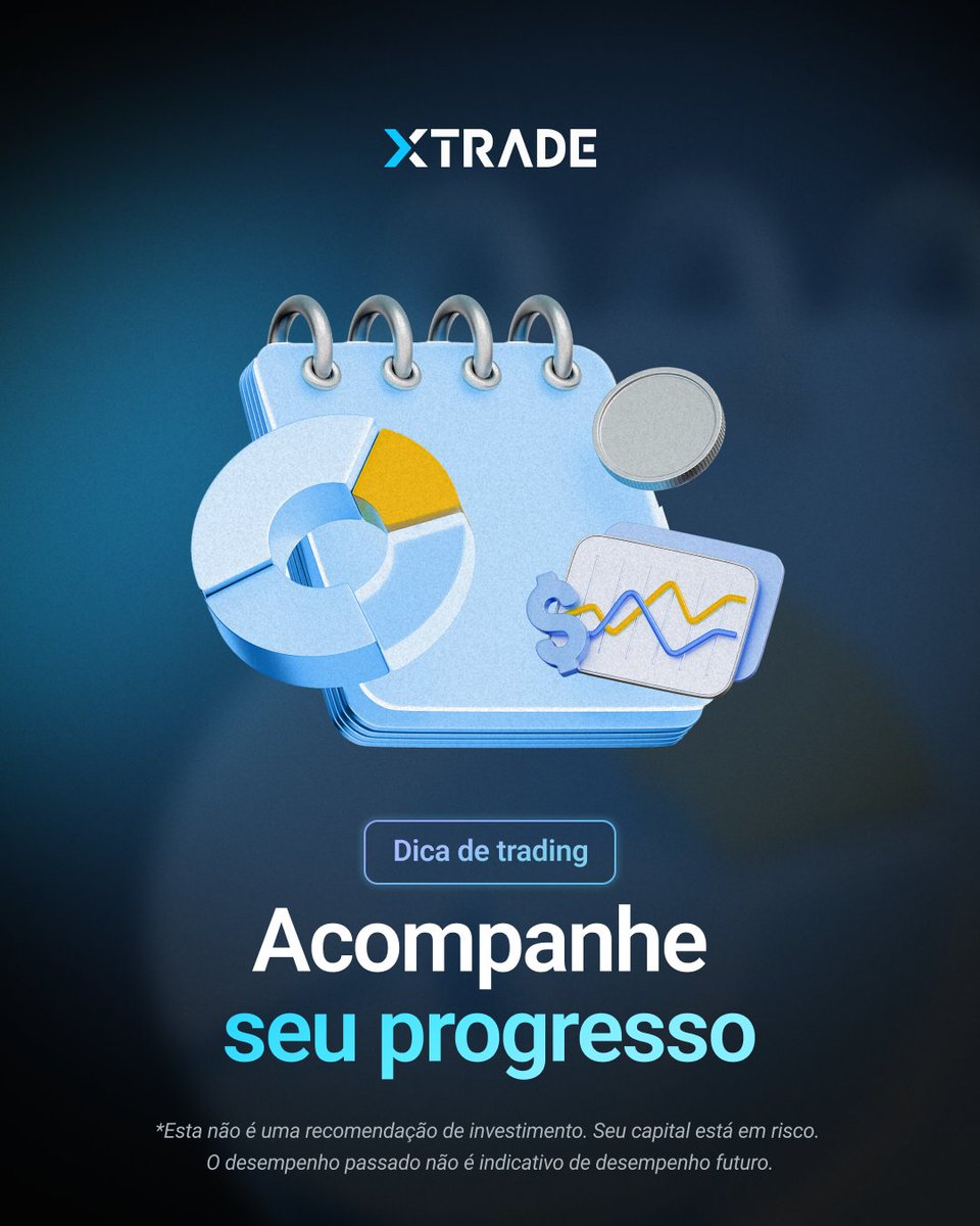 Um diário de trading ajuda você a revisar decisões, identificar padrões e aprimorar sua abordagem ao longo do tempo.

Registrar seu raciocínio — não apenas os resultados — transforma cada operação em uma oportunidade de aprendizado.

#xtrade #learnwithxtrade #tradingtips