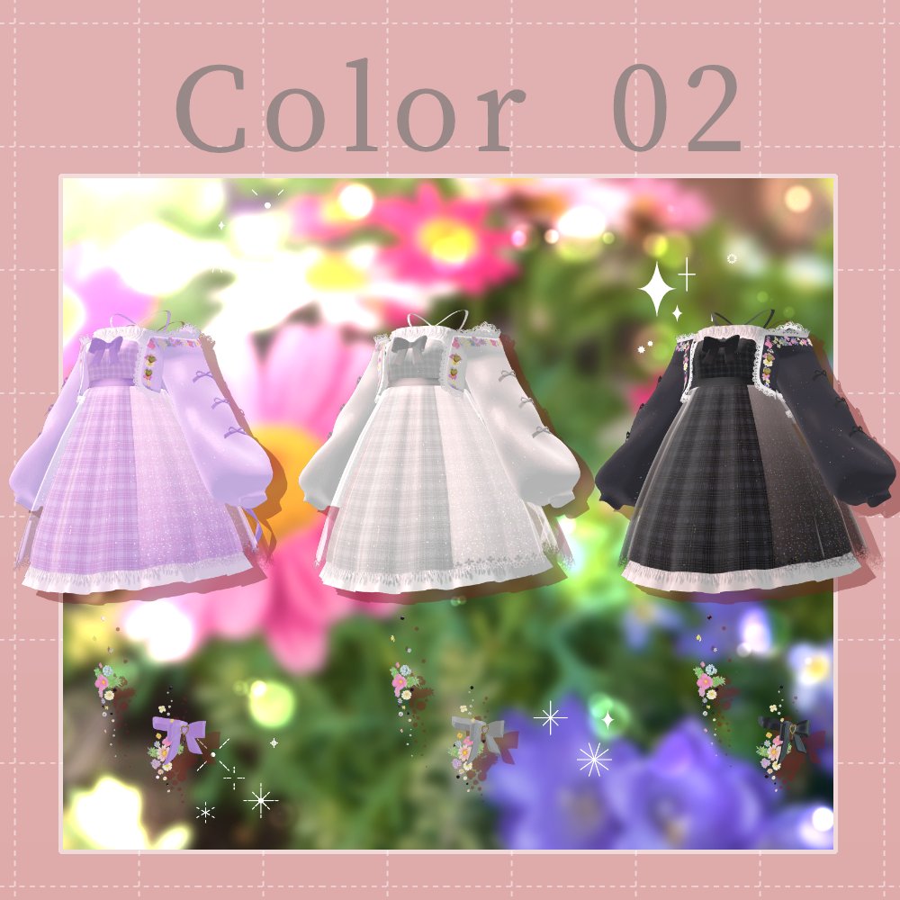 2月28日に販売予定の衣装｢FleurGarden｣のプレゼント企画です🌼お花とリボンのフェミニンっぽい雰囲気のワンピースです🩷
【参加方法】
・このポストをRP
・当アカウント(<a href="/SLab009/">いのり⭐️SpinelLab</a>)をフォローで
5名様にプレゼントします🎉
〆は3月4日0時迄💁‍♀️
セール情報なども後ほどツリーに掲載します✨