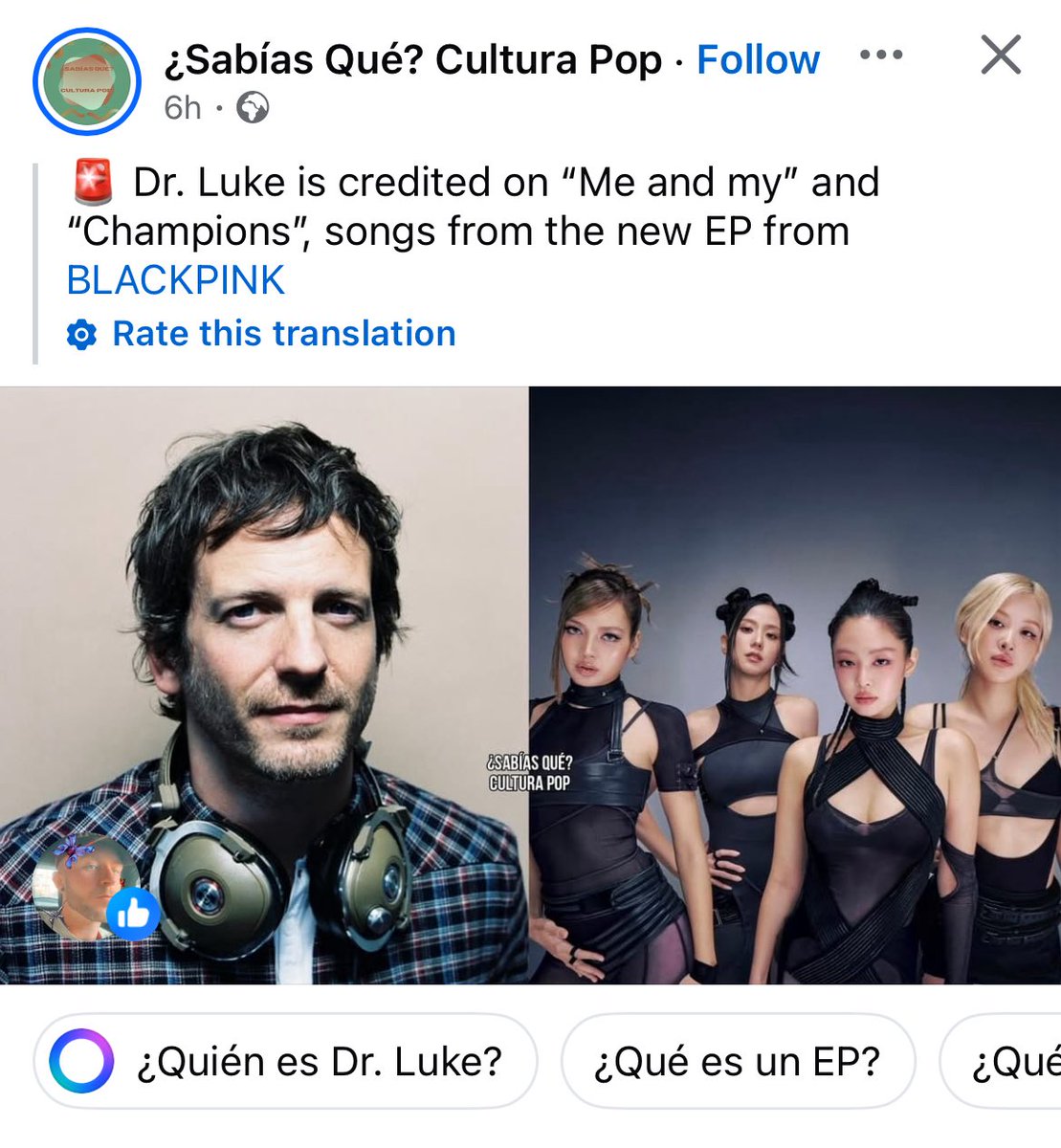 whosazuzz's tweet photo. And no one is hating in the comments 😒 #drluke #BLACKPINK https://t.co/Wgq2UqPk7M