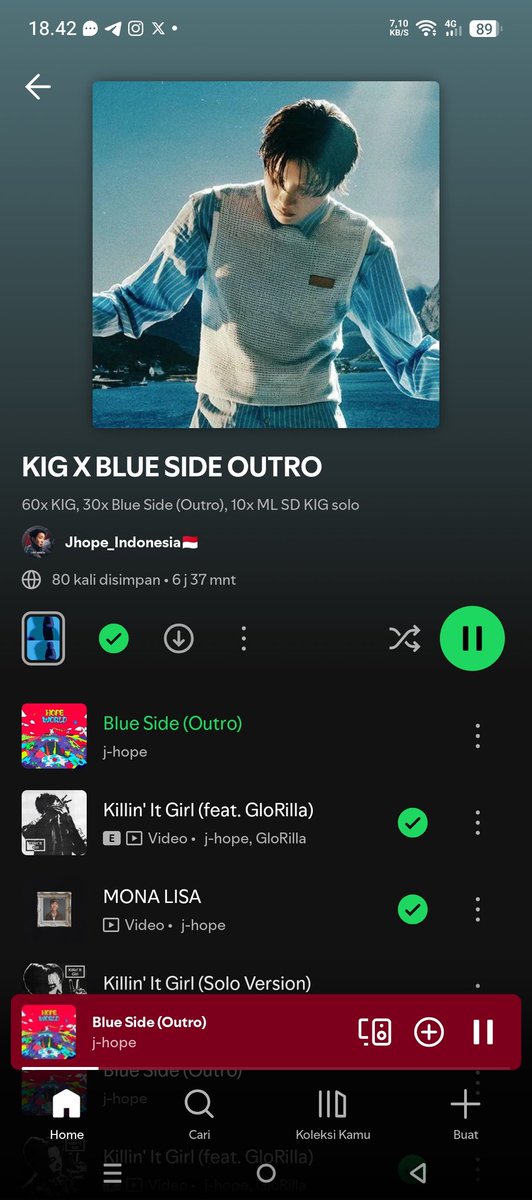 FarizRifki2's tweet photo. @Jhope_Indonesia Sorry telat join Min🙂
Kak @leon_girl5 kak @MemeyBangtan makasih udah ditag💜
PANIC STREAM KILLIN' IT GIRL
#jhope #StreamKIG #KIGto300M https://t.co/WIdWIaFEhJ