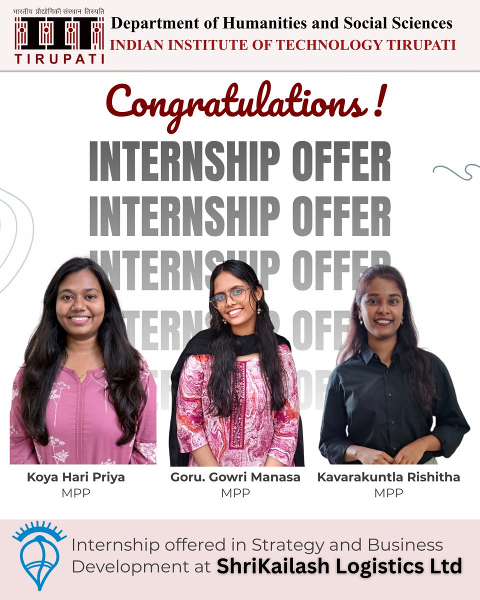 DoHSS IIT Tirupati tweet media