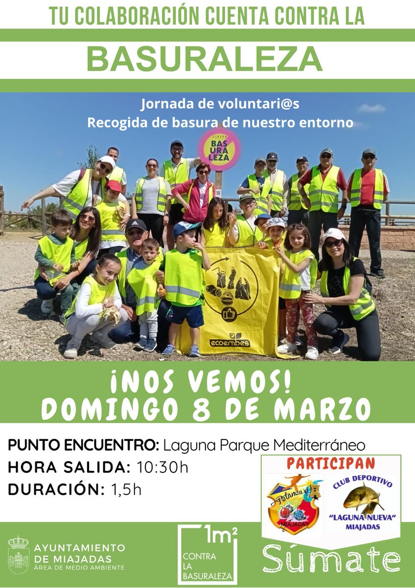 Nueva jornada de lucha contra la «Basuraleza» el domingo, 8 de marzo @Rtvmiajadas rtvmiajadas.es/nueva-jornada-…