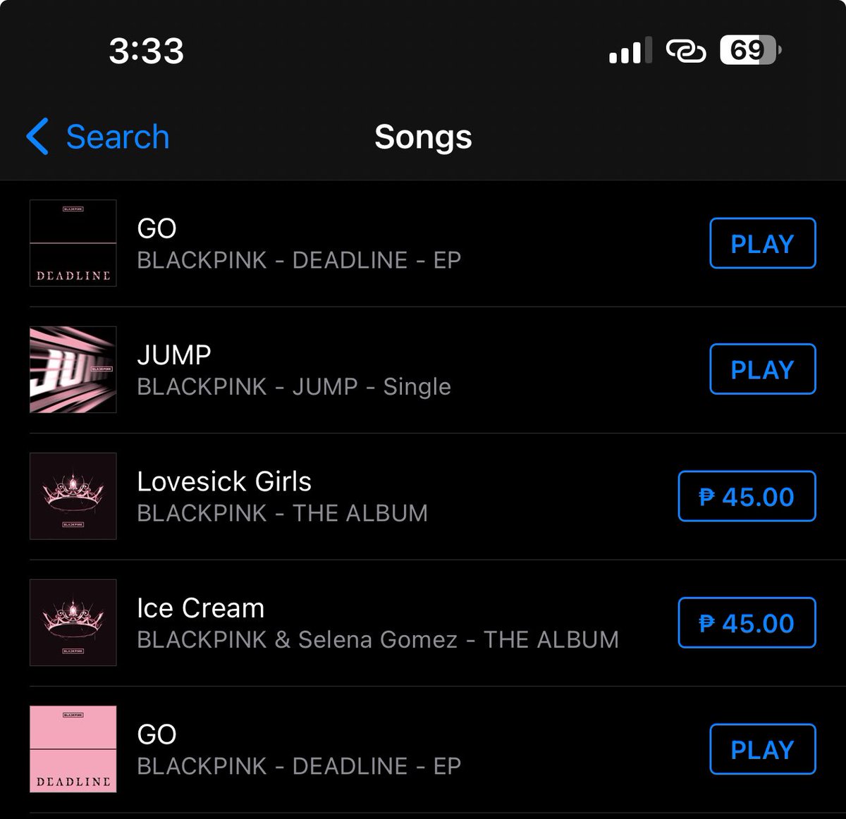 priyahits's tweet photo. I purchased “GO” black &amp; pink ver. by #BLACKPINK ON iTunes using 2 accounts and was funded by @BBU_Philippines   @sunnysunlisa 

DEADLINE OUT NOW
#DEADLINEbyBLACKPINK
#BLACKPINKWillMakeYouGO https://t.co/AZrXCkEHPU