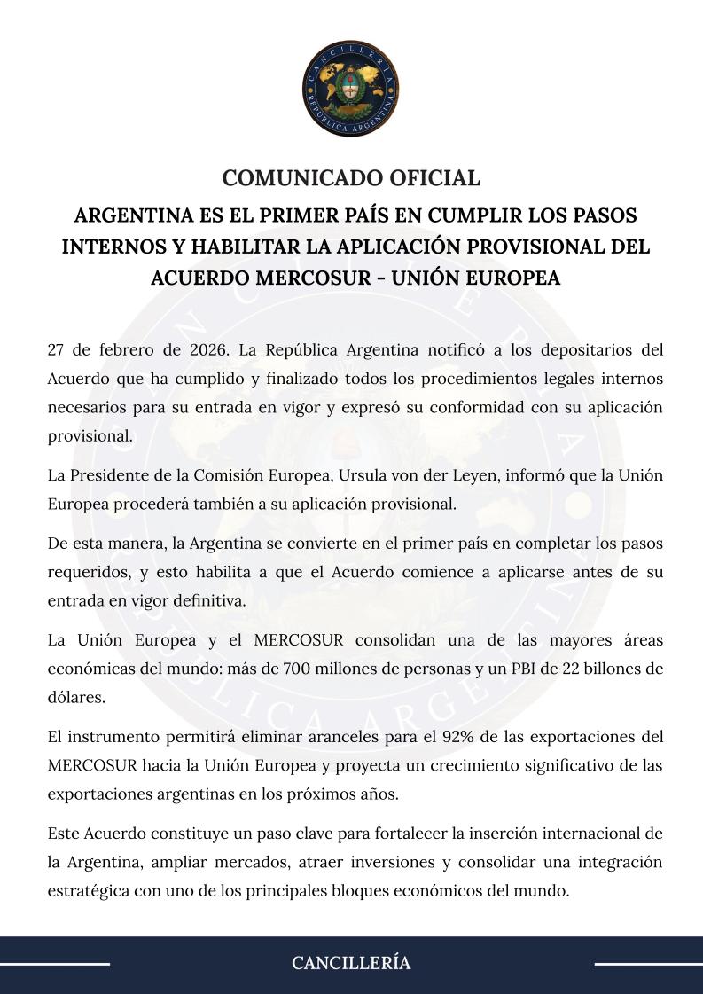 Cancillería Argentina 🇦🇷 tweet media