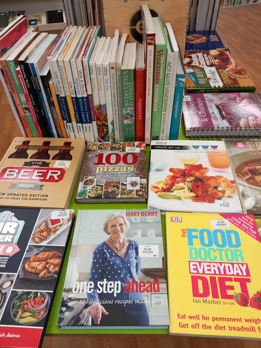 OxfamHexham's tweet image. What’s cooking?
Looking for culinary ideas 
Gillian has sorted a selection for your inspection 
Tasty tips at tiny prices That’s OXFAM
#oxfam #cookbooks