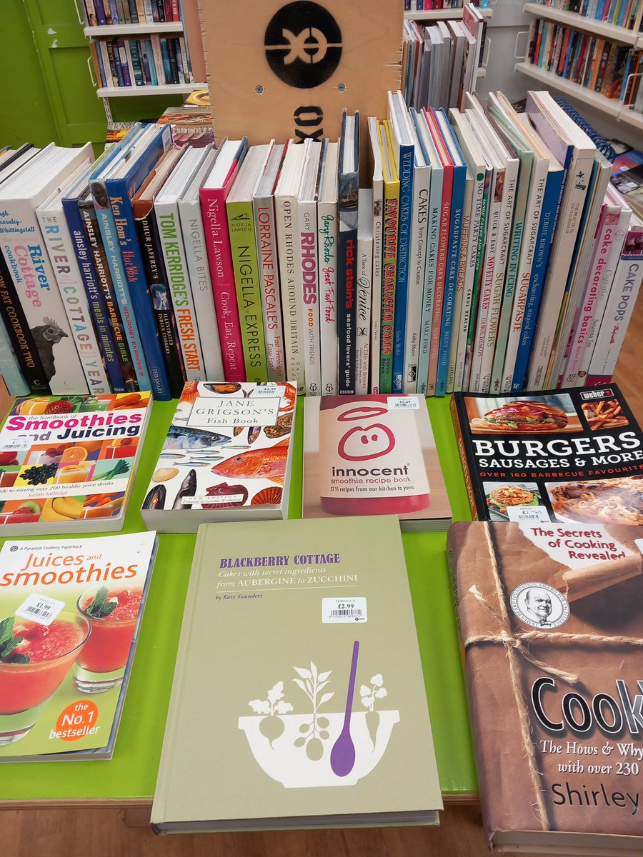OxfamHexham's tweet image. What’s cooking?
Looking for culinary ideas 
Gillian has sorted a selection for your inspection 
Tasty tips at tiny prices That’s OXFAM
#oxfam #cookbooks