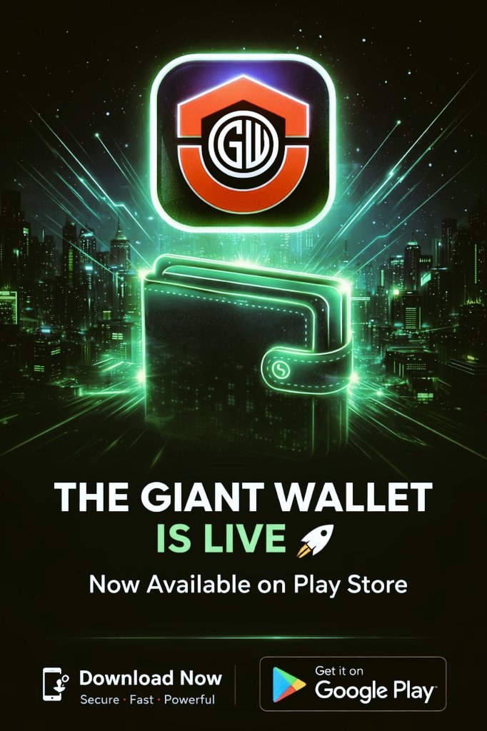 GRoyalty2294's tweet photo. Giant Wallet App is now LIVE on Google Play Store! download now at https://t.co/j1Tl6C5vV2 https://t.co/TxGSbEwLjF