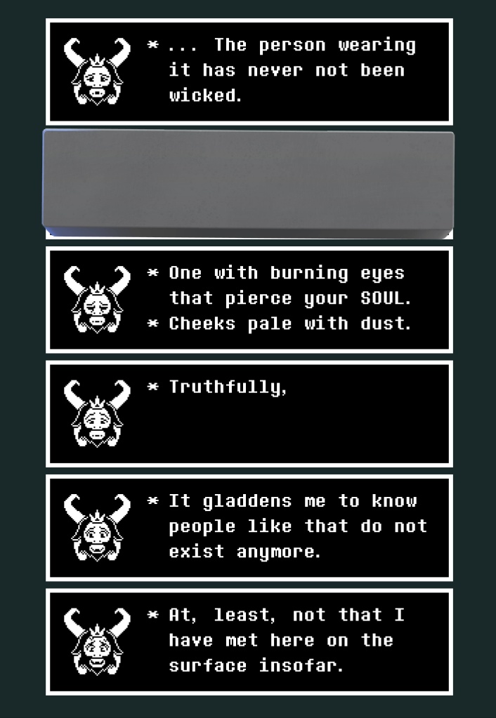 It all loops back to my awesome UT Kris headcanon